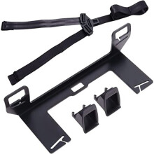 Poweka ISOFIX Adapter Universal Child Seat Anchor Mounting Kit for ISOFIX Seat Belt Connectors, Thick Steel Car Seat Bracket with Fixing Strap