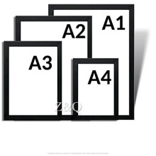 Z&Q Poster Photo Frame Display A1 A2 A3 A4 Square Panoramic Black Picture Frame For Wall Portrait & Horizontal 30x15mm Molding Lightweight