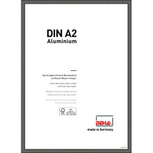 DEHA Design aluminium picture frame Boston, 42x59,4 cm (A2), Contrast Grey