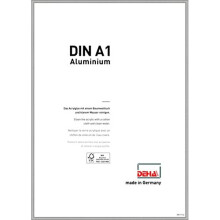 DEHA Design aluminium picture frame Boston, 59,4x84,1 cm (A1), Frosted Silver