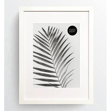 A3 With White Mount For A4 Photo - GLASS Window - Oxford White Thin Picture Frame/Width Of Frame 2cm pf+a REAL GLASS A3 Frame For A4 Photo - Oxford