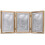 Lawrence Frames Picture Frame, Metal, Gold, 5x7 Triple 1