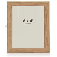Picture Photo Frames, 6x4, Weathered Wood Effect, 2 Pack, Desktop Portrait, Landscape, Wall Mount Compatible, by Zen Creations