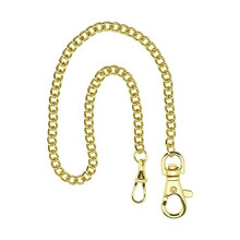 Pocket Watch Chain Vest Chain Albert with Lobster Clasp 14.5 Inch Classic Metal Plating Hanging Watch Chain Strap Pocket Watch Accessories Gold