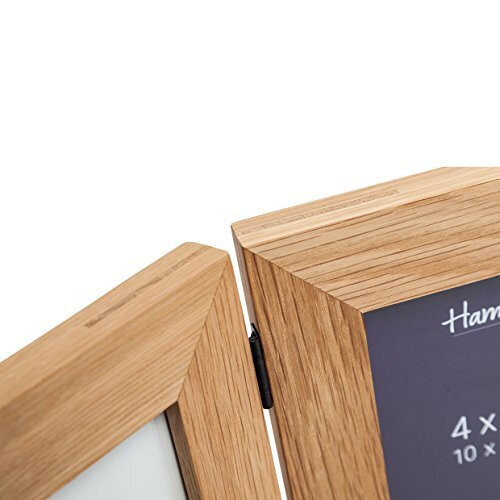 Hampton Frames NEW ENGLAND Solid Oak Wood Photo Frame (Hinged Double 5x7 (13x18cm)) 2