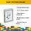 Room Copenhagen Lego Picture Frame - Stackable  Tabletop or Wall Display Photo Frame  Fits 5 x 7 in Photos  Grey 3