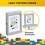 Room Copenhagen Lego Picture Frame - Stackable  Tabletop or Wall Display Photo Frame  Fits 5 x 7 in Photos  Grey 5