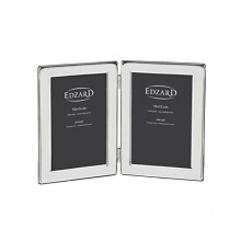 Edzard double photo frame Salerno, silver plated, tarnish protected, for 2 photos 3,9 x 5,9 in