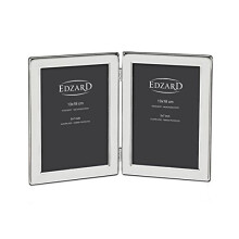 Edzard double photo frame Salerno, noble silver plated, tarnish protected, for 2 photos 5,1 x 7,1 in