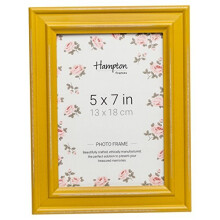 Hampton Frames PALOMA 5x7 (13x18cm) Mustard Yellow Picture Photo Frame Glass PAL301957M