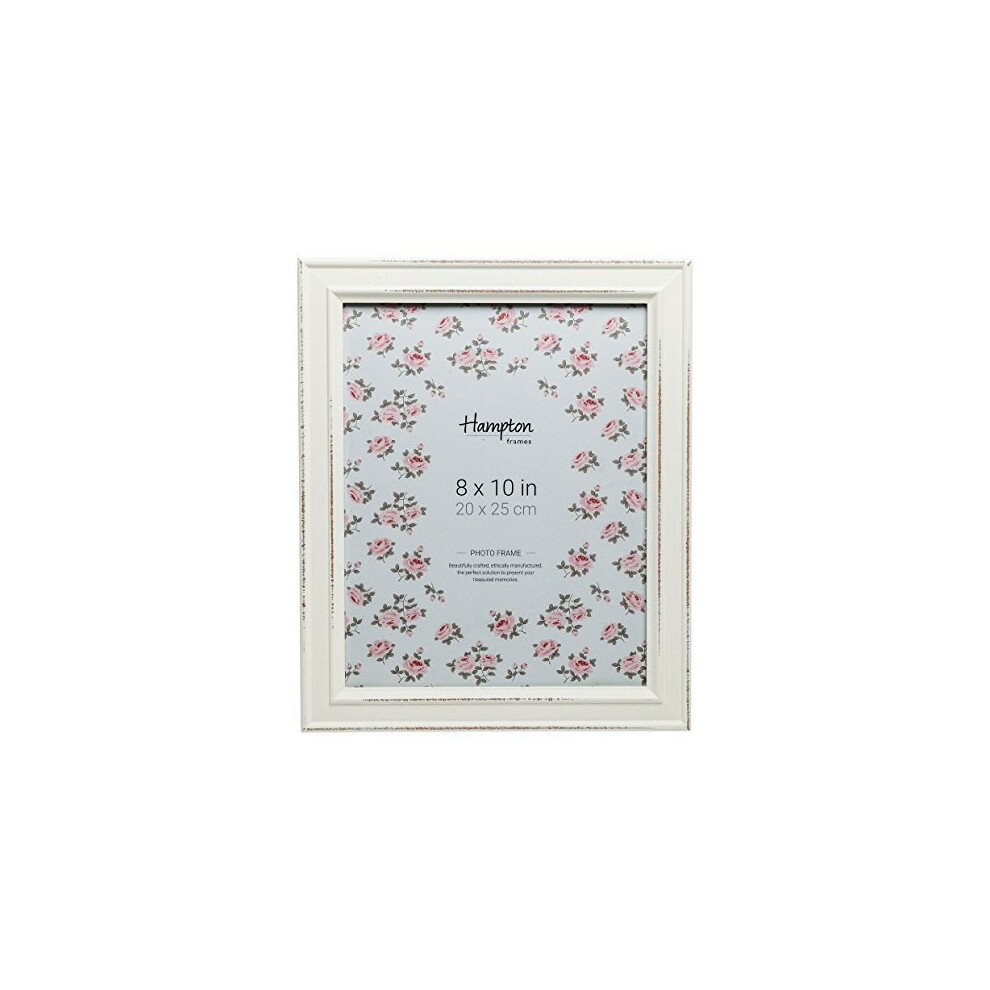 Hampton Frames Paloma 8X10 (20X25cm) Picture Photo Frame Glass Pal301980w White