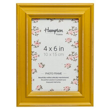 Hampton Frames PALOMA 4x6 (10x15cm) Mustard Yellow Picture Photo Frame Glass PAL301946M