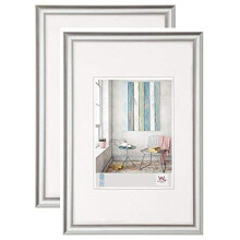 Walther design KP045SD Photo Frames, Silver, 11.75 x 17.75 Inch (30x45 cm), Double Pack