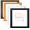 Modern 50x50 Frame Black - Picture Frames With Safe Perspex Front & Wall Hanging Hooks - Use As Square Photo Frame - Poster Frames - Square Frame 1