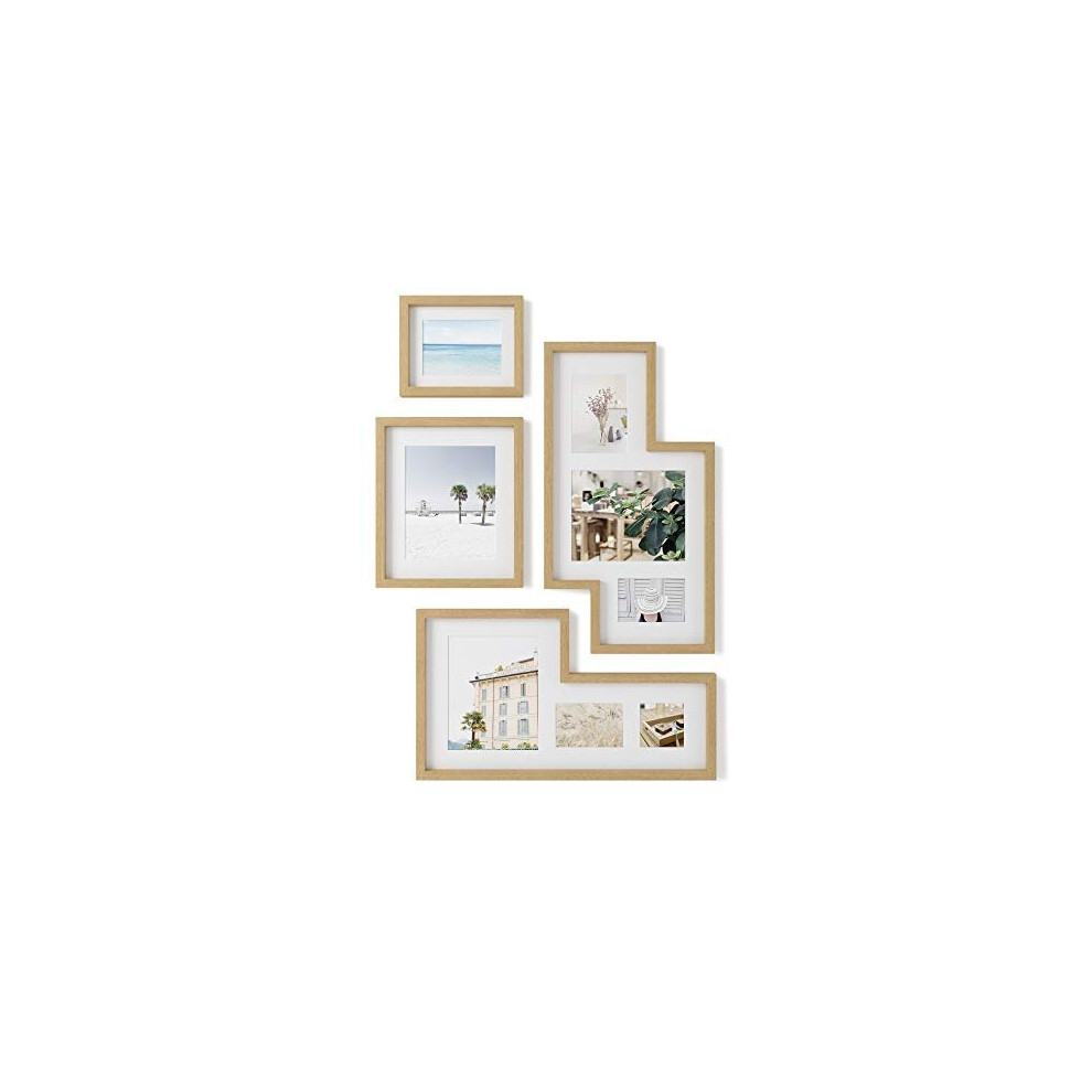 Umbra Gallery Collage Picture Frame Set, Natural, Set of 4