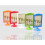 4 Pack Standing Photo Frames,Picture Frame Set,Vertical Mount Sign Holders 4x6", Double Sided Tabletop Display,Each Frame Holds 2 5
