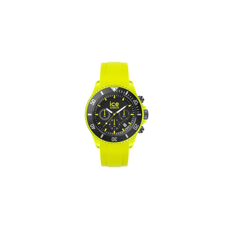 Ice-Watch - ICE chrono Neon yellow - Men's wristwatch with silicon strap - Chrono - 019843 (Extra large)