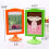 4 Pack Standing Photo Frames,Picture Frame Set,Vertical Mount Sign Holders 4x6", Double Sided Tabletop Display,Each Frame Holds 2 2