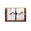 4 Pack Standing Photo Frames,Picture Frame Set,Vertical Mount Sign Holders 4x6", Double Sided Tabletop Display,Each Frame Holds 2 4