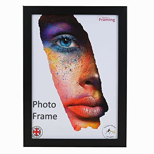 Boldon Framing Thin Modern Picture Frame in Black, White & Grey. Photo ...