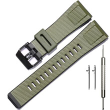 WRISTARMOR Resin Strap Replacement for Caiso G-Shock GA-2000 PRW-6600 PRG-600/650 Mens Watch Band Quick Release 24mm Bracelet Accessories(ArmyGreen