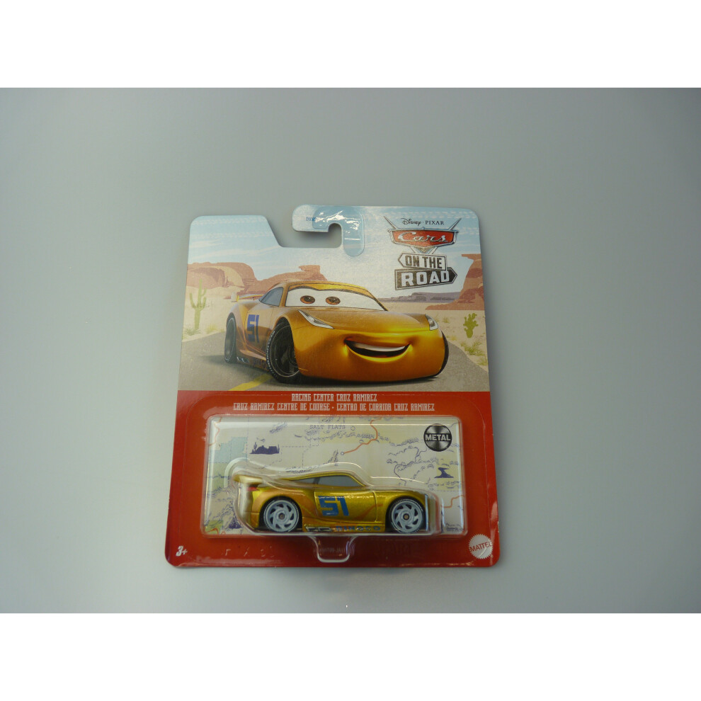Disney Cars Disney Pixar Cars "On The Road" - Racing Center Cruz Ramirez Gold
