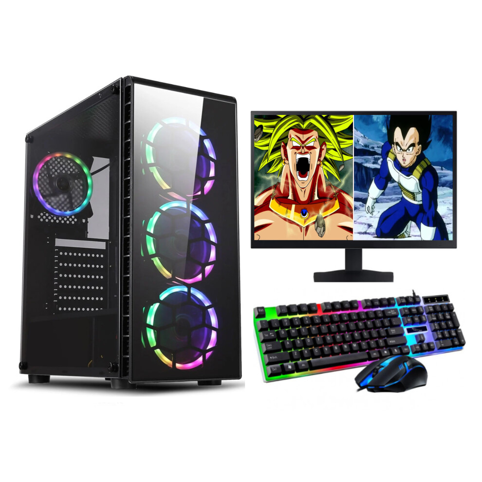 FCS Fast Gaming PC Computer Bundle Quad Core i7 16GB 1TB Win 10 2GB GT730