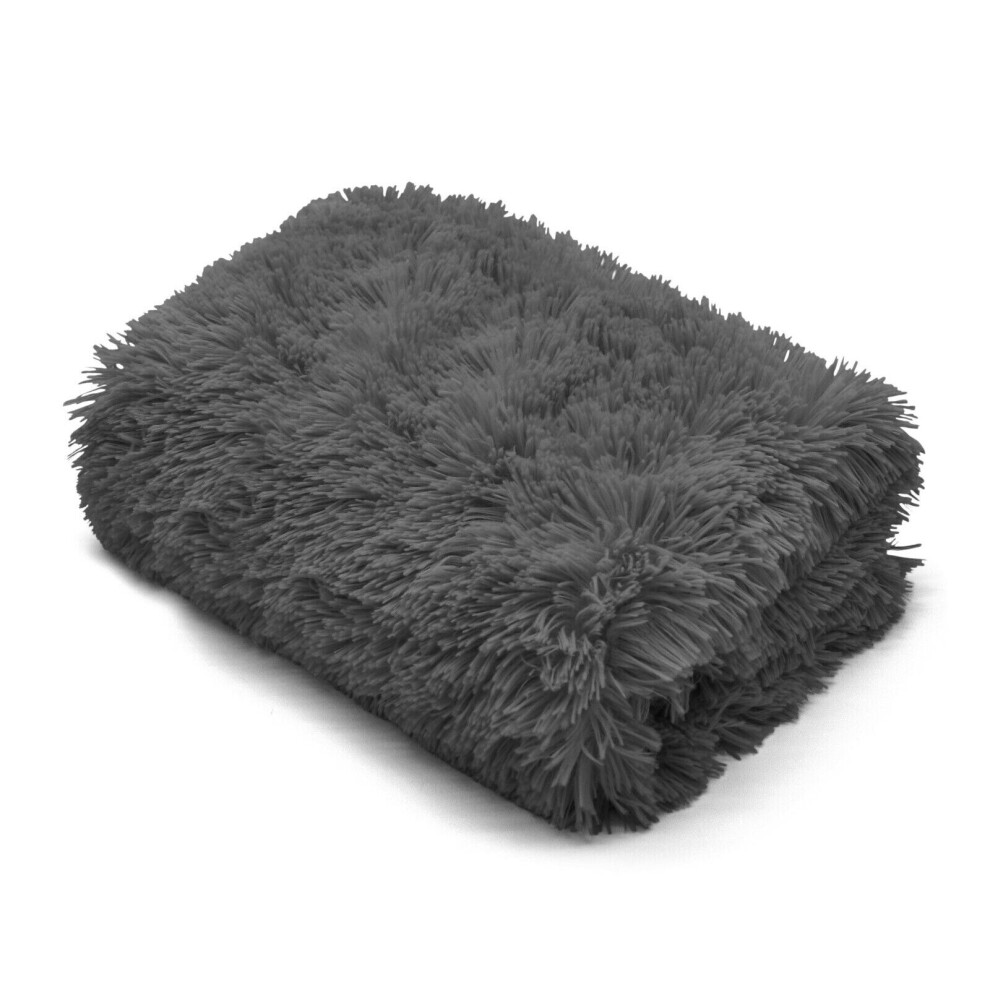(Charcoal ) Teddy Throw Soft & Snug Warm Size 150 x 200 cm-image-OPC-PBBF62N-NEW