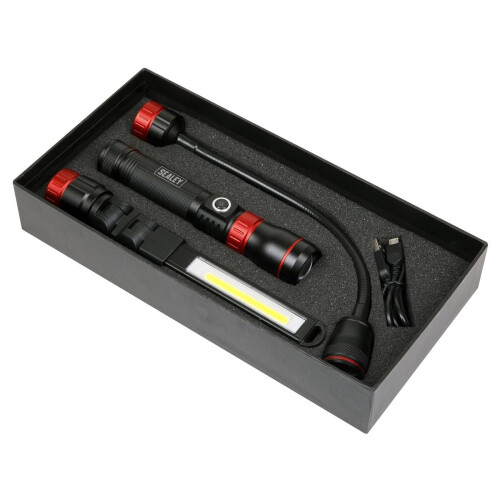 Sealey Interchangeable 3-In-1 COB LED Inspection Light Rechargeable 2