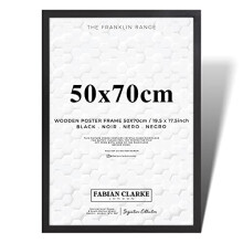 Fabian Clarke London? Large Black Picture Frame 50x70 Photo Frame 50x70cm for Wall Poster from The Franklin Range