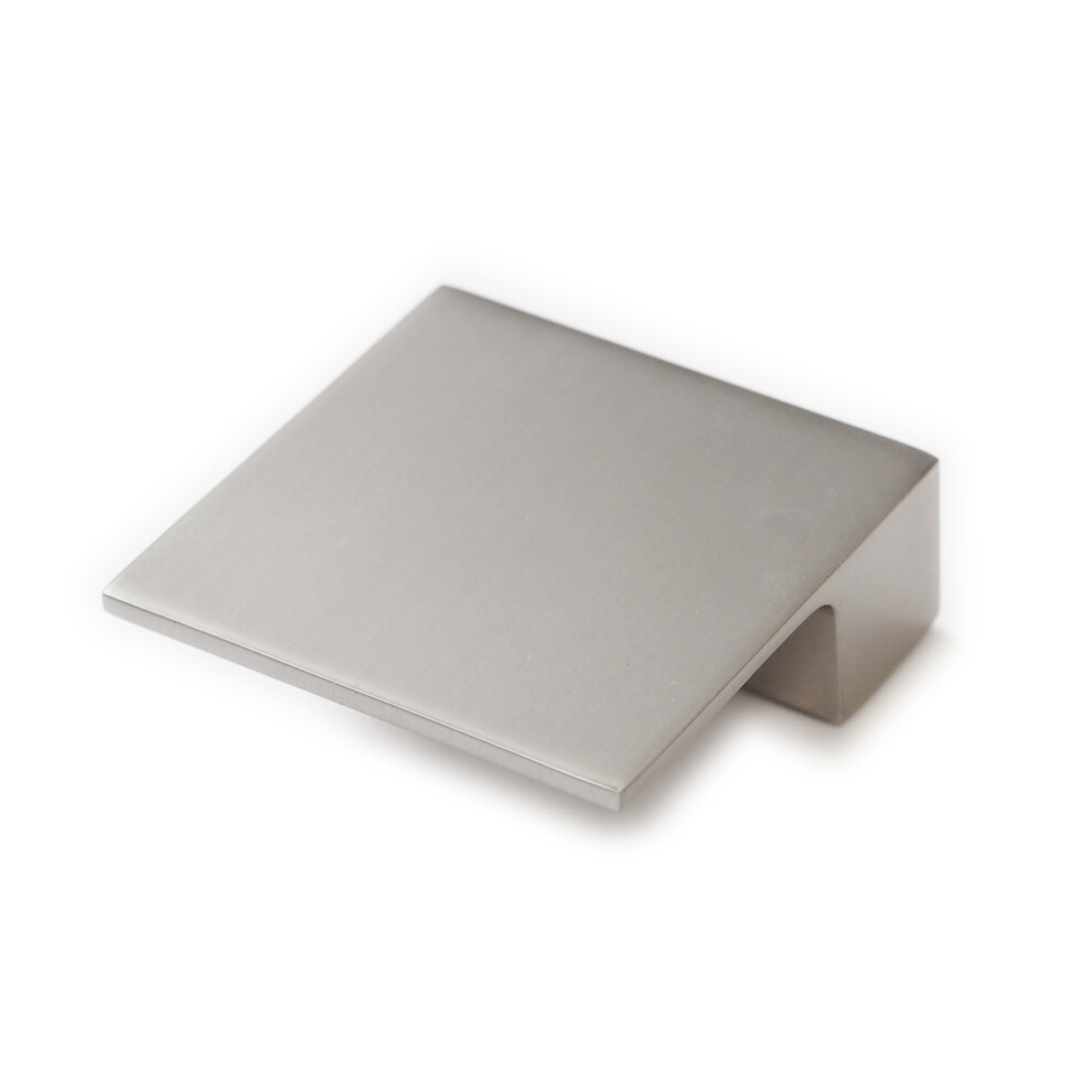 60mm Square Brushed Nickel Knob