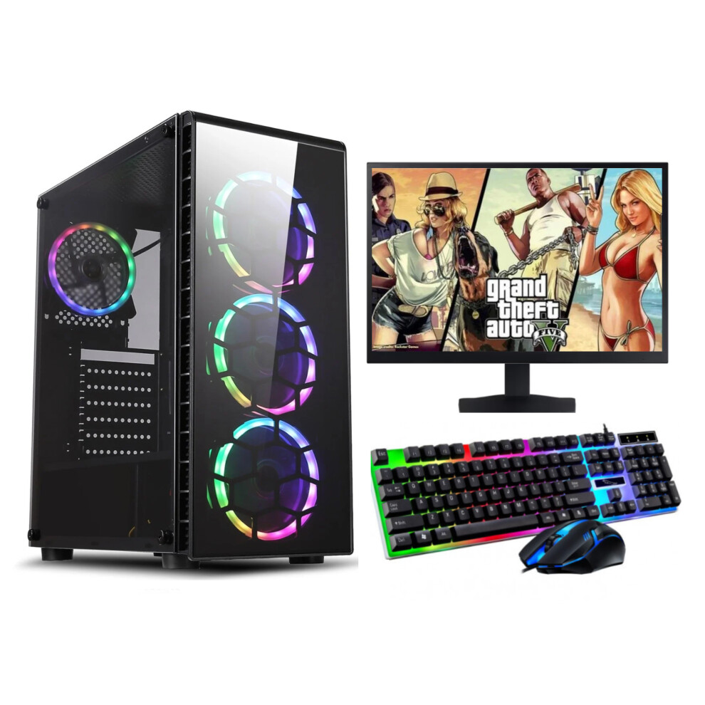 FCS Fast Gaming Intel Quad Core i5 16GB RAM 1TB HDD PC Bundle