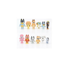 12Pcs Bluey Familia y Amigos Figuras de Acción Modelo Juguete Set Niños Regalo