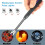 (Black) Electric Lighter Flexible Arc Ignition Gun Windproof Lighter For Candles Cooking 2