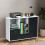 Costway 2-Drawer Rolling File Cabinet Lateral Mobile Filling Cabinet Office 3