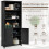Costway Bookcase Shelving Storage Cabinet Standing Wooden Display Bookcase 4