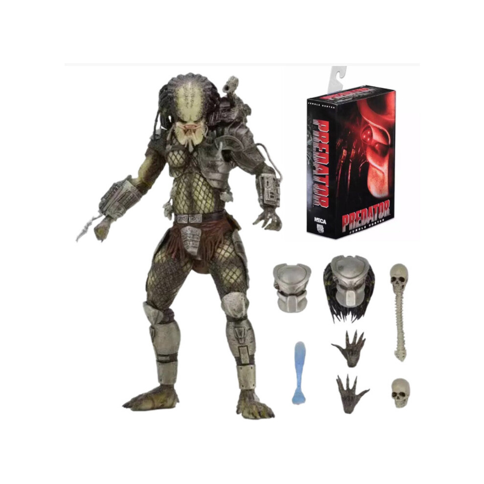 Guorange Neca Action Figure Jungle Hunter Predator Ultimate Deluxe Model Toys 7"