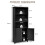 Costway Bookcase Shelving Storage Cabinet Standing Wooden Display Bookcase 2
