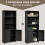 Costway Bookcase Shelving Storage Cabinet Standing Wooden Display Bookcase 5