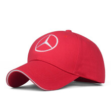 (red 2) Mercedes-Benz embroidered baseball cap fashion