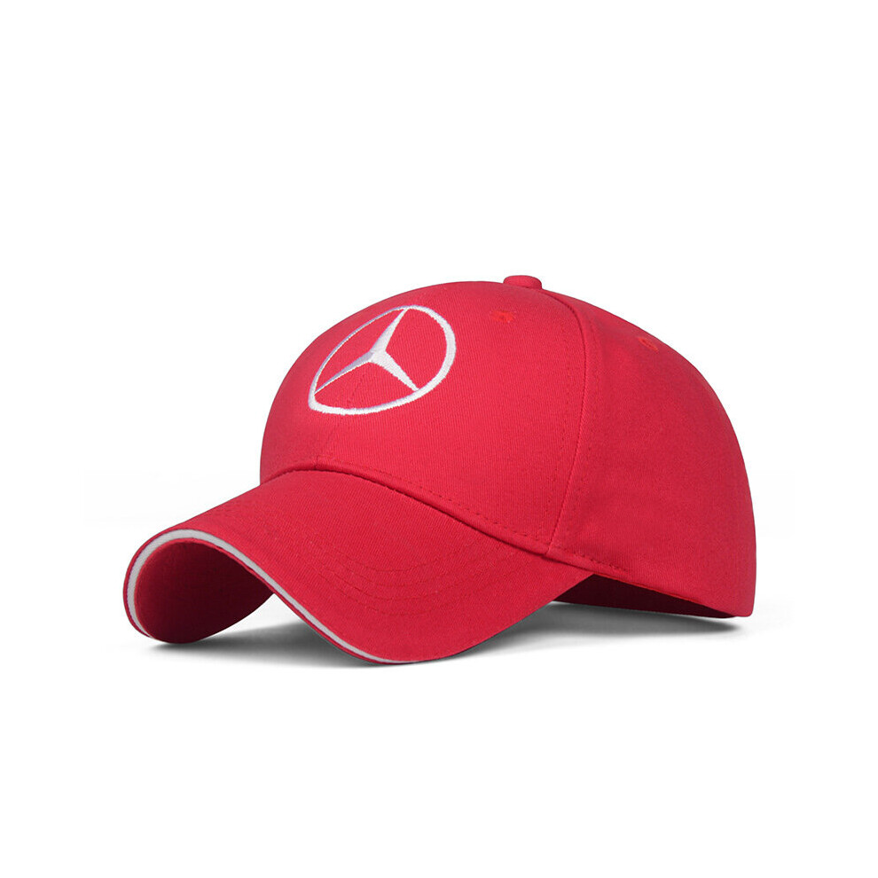 (red 2) Mercedes-Benz embroidered baseball cap fashion