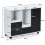 Costway 2-Drawer Rolling File Cabinet Lateral Mobile Filling Cabinet Office 2