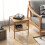Costway Bamboo Nightstand Set of 2 Side Table Square Lightweight End Table 2