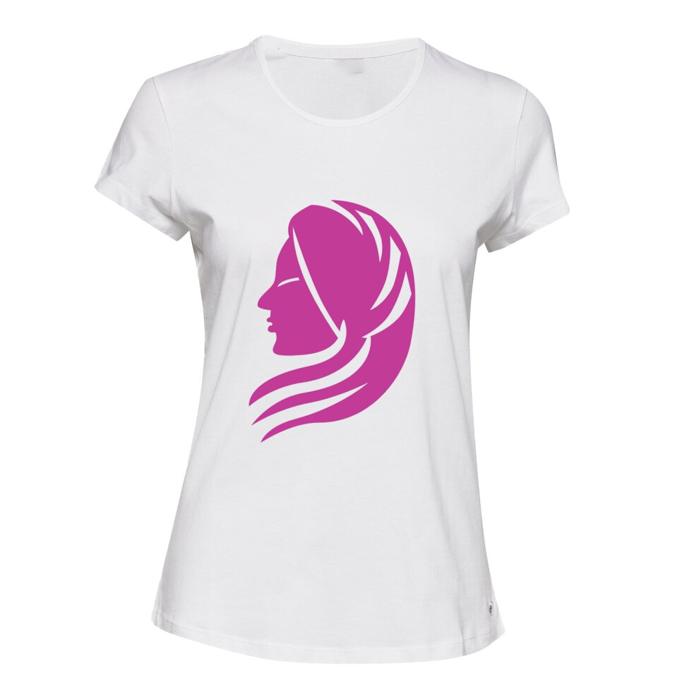 (M) Virgo Head Zodiac Horoscope Star Sign White Female Ladies Women T Shirt Tee Top