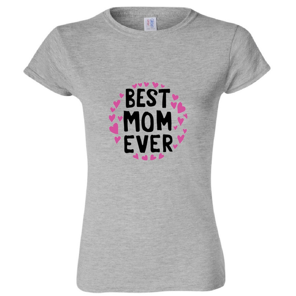 (Sport Grey, M) World Best Mom Mum Mummy Ever Mothers Day Gifts Ladies Women T Shirt Tee Top