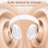 (White) Wireless Headset Foldable Bluetooth Headphones Over Ear 40 Hours Playtime 5