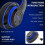 (Blue) Wireless Headset Foldable Bluetooth Headphones Over Ear 40 Hours Playtime 3