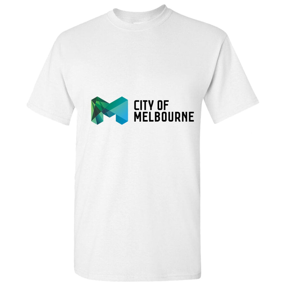 (White, S) City of Melbourne Victoria Australia Love Art Gift Men T Shirt Tee Top