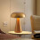 Mushroom Desk Lamp LED Cordless Touch Sensor Table Lamp Rechargeable 16
