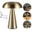 Mushroom Desk Lamp LED Cordless Touch Sensor Table Lamp Rechargeable 1